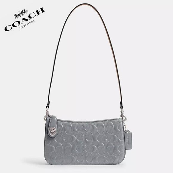 Coach Penn Shoulder Bag In Signature Leather - Picture 1 of 8